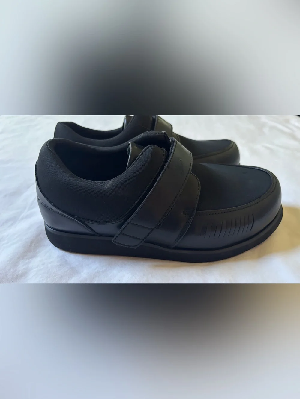 Mt. Emey Men’s Diabetic Orthopedic Shoes Leather 5E Extra Wide Hook & Loop 9
